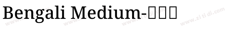 Bengali Medium字体转换